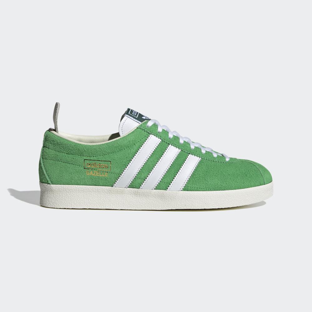 Originals Adidas Gazelle Vintage Barbati Romania - Verzi/Albi EF5577